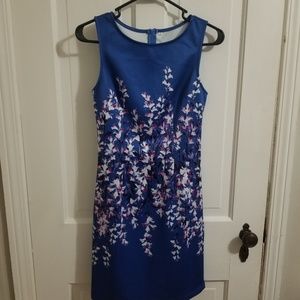 Blue floral dress